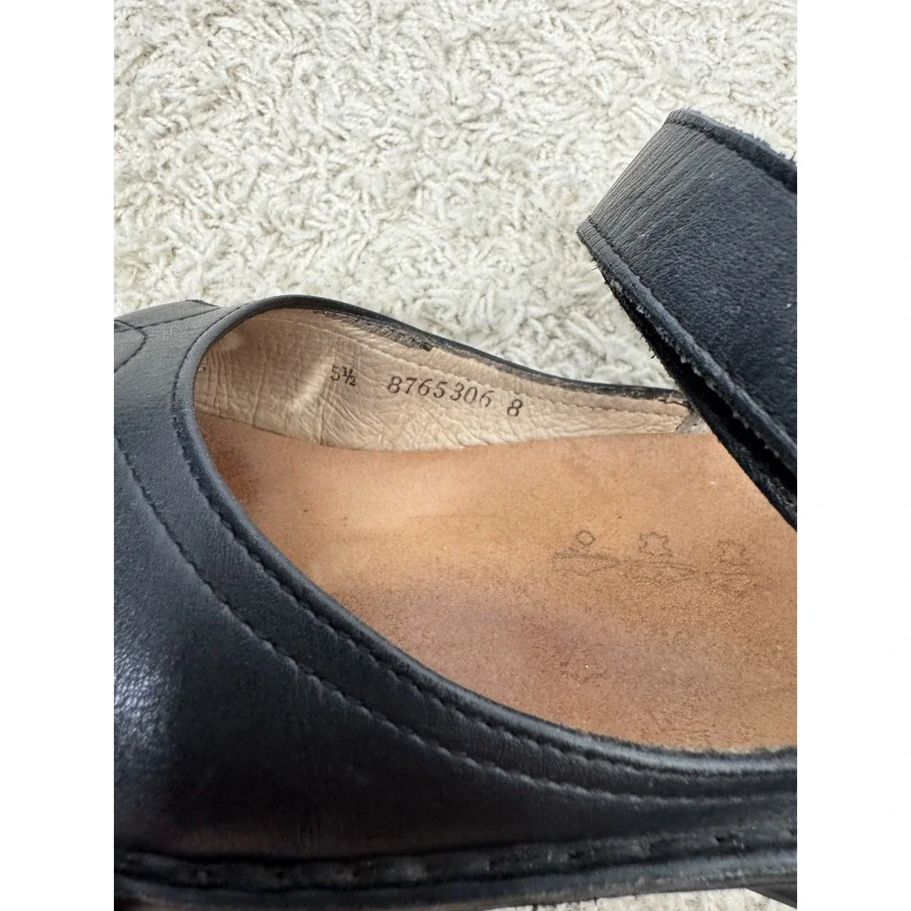 Finn‎ Comfort Women's Black Leather Mary Jane Shoes Size 8 Support Classic Retro